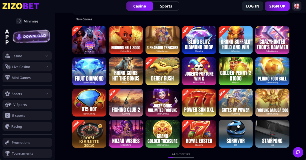 Zizo Bet Casino - Best Visa Credit Card Casino